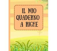 QUADERNO IN NERO A RIGHE ALTERNATE LILLA PER IPOVEDENTI: Formato A4-Linee nere ad alto contrasto-alternanza di righe bianche e lilla di 9 mm- intestazione ad alta leggibilità