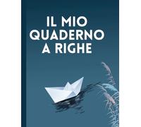 QUADERNO IN NERO A RIGHE ALTERNATE LILLA PER IPOVEDENTI: Formato A4-Linee nere ad alto contrasto-alternanza di righe bianche e lilla di 9 mm- intestazione ad alta leggibilità