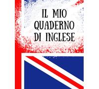 QUADERNO IN NERO A RIGHE ALTERNATE LILLA PER IPOVEDENTI ( INGLESE): Formato A4-Linee nere ad alto contrasto-alternanza di righe bianche e lilla di 9 ... personalizzata per il quaderno di inglese