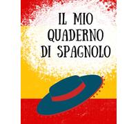 QUADERNO IN NERO A RIGHE ALTERNATE LILLA PER IPOVEDENTI (SPAGNOLO): Formato A4-Linee nere ad alto contrasto-alternanza di righe bianche e lilla di 9 ... personalizzata per il quaderno di spagnolo