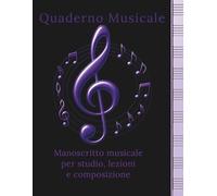 Quaderno musicale.: Manoscritto musicale per studio, lezioni e composizione. (Quaderno Musicale - Metal Edition)