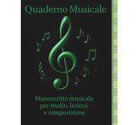 Quaderno musicale.: Manoscritto musicale per studio, lezioni e composizione. (Quaderno Musicale - Metal Edition)