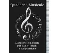 Quaderno musicale.: Manoscritto musicale per studio, lezioni e composizione. (Quaderno Musicale - Metal Edition)