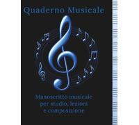 Quaderno musicale.: Manoscritto musicale per studio, lezioni e composizione. (Quaderno Musicale - Metal Edition)