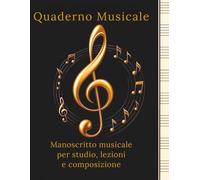 Quaderno musicale.: Manoscritto musicale per studio, lezioni e composizione. (Quaderno Musicale - Metal Edition)