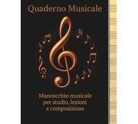 Quaderno musicale.: Manoscritto musicale per studio, lezioni e composizione. (Quaderno Musicale - Metal Edition)