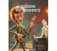 Quaderno pentagrammato A4 - David Bowie: 110 pagine pentagrammate con l'indice delle tue composizioni