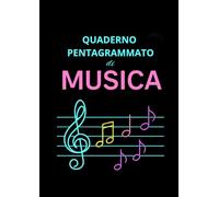 Quaderno Pentagrammato di Musica - Neon Edition (A4): 100 pagine numerate con indice • 12 pentagrammi/pagina • Sezioni per appunti • Copertina nero/neon ad alto contrasto