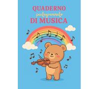 Quaderno Pentagrammato di Musica - Rainbow Edition (A4): 100 pagine numerate con indice iniziale, 12 pentagrammi per pagina e sezioni per appunti | ... per bambini, studenti e lezioni di musica