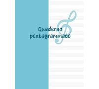 Quaderno per Composizione Musicale | Carta Pentagrammata con 12 Pentagrammi per Pagina: Diario di scrittura musicale da 160 pagine per compositori, ... songwriting, pianoforte ed esercizi di teoria