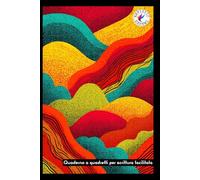 QUADERNO PER SCRITTURA FACILITATA, DISCALCULIA, DISLESSIA, DISGRAFIA, DISORTOGRAFIA || Formato A5 (6x9 inches - 15,2 x 22,8 cm) 70 pagine con QUADRETTI colorati