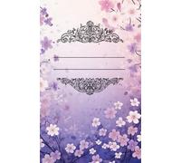 Quaderno “Rubrica di Vocabolario” con Copertina a Fiori Viola (100 Pagine)