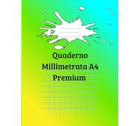 Quaderno Scolastico con Carta A4 Millimetrata 5x5 - Ideale per Matematica, Scienze e Disegno Tecnico, Scuola: Griglia precisa per studenti delle ... - 100 pagine, formato A4 o 8.5x11 A4 Premium
