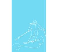 Quaderno sport sci 100 pagine a righe: formato piccolo A5 (Quaderni sport invernali)