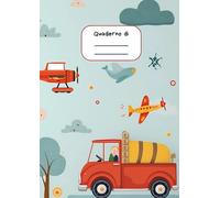 Quadernone 100 pagine bianche: Quaderno formato A4 (21cm x 29,7cm) senza righe per dipingere, disegnare e scrivere. Copertina aerei fantasia