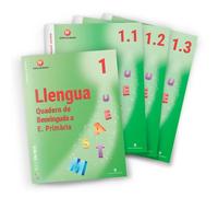 Quaderns de Llengua 1 Lligada - Pack 3 Quaderns Trimestrals | Primer de primària | 6 a 7 anys | Projecte Fem Pinya (PROJECTE PEDAGOGIC FEM PINYA)