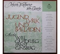 QUADFLIEG, WILL / GINSBERG, ERNST / Johann Wolfgang von Goethe / JUGENDLYRIK UND BALLADEN / Bildhülle / Deutsche Grammophon # 43 008 / Deutsche Pressung / 12" Vinyl Langspiel Schallplatte /