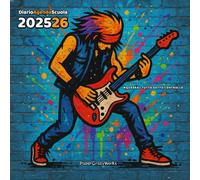 #Quadra - Diario Agenda Scuola 2025-2026 | Tutto Sotto Controllo (Edizione Copertina Rock): Planner mensile e settimanale con sezioni extra dedicate ... scolastico da settembre 2025 ad agosto 2026.