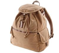 Quadra - Mochila de tela modelo Vintage (18 litros) (Talla Única/Sáhara)