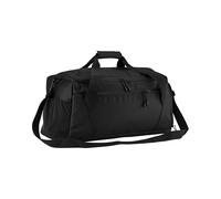 Quadra - Bolsa de lona negra para gimnasio, artículos esenciales de viaje, deportes, bolsa de yoga, 100 % poliéster reciclado, bolsa de deporte y viaje, Black, QS477 - Bolsa para casillero