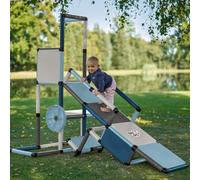 Quadro Evolution Home - Andamio de Escalada para Interiores y Exteriores, promueve el Desarrollo de los niños, Modular y Ampliable, 6 años de garantía, a Partir de 6 Meses a 4 años (petróleo)