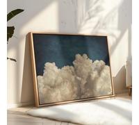 Quadro su tela "Sopra le nuvole", decorazione da parete con cielo notturno, decorazione da parete con effetto lunatico, extra large, per soggiorno, camera da letto, ufficio, 50x75 cm, senza cornice.
