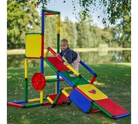 Quadro Torre de Juego para Escalar Evolution con tobogán para bebé, para Exterior e Interior, Torre de Juego Infantil para el jardín o la habitación de los niños Classic