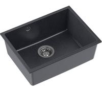 Quadron Alec fregadero de granito 53.5x40 cm negro HQA5340CZK