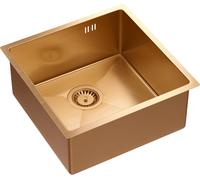 Quadron Anthony fregadero de acero 44x44 cm cobre MF4444PVDBSC1