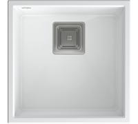 Quadron David fregadero graniteq 42x42 cm blanco HQD4242U1-BS