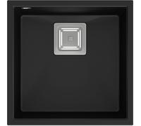 Quadron David fregadero graniteq 42x42 cm negro HQD4242U7-BS