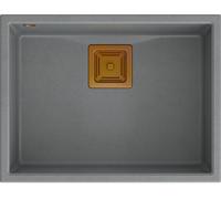 Quadron David fregadero suspendido 55x42 cm gris/grafito/ónix HQD5542U5-C1