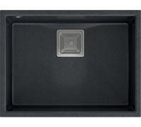 Quadron David fregadero suspendido 55x42 cm negro HQD5542U8-BS