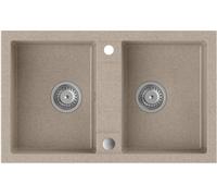 Quadron Denzel fregadero graniteq 78x48 cm beige HDQ27848BEZK