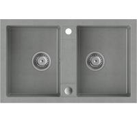 Quadron Denzel fregadero graniteq 78x48 cm gris/grafito/ónix HDQ27848SZK