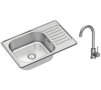 Quadron Eddie 111 fregadero con grifo acero/acero HD111SAT6642_3623500_BS