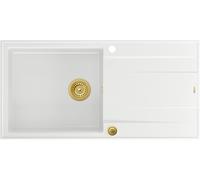 Quadron Evan fregadero graniteq 100x50 cm blanco HCQE10050U1_PVDG1_P2O