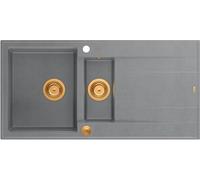 Quadron Evan fregadero graniteq 100x50 cm gris/grafito/ónix HQE5510050U5_PVDC1_P2O