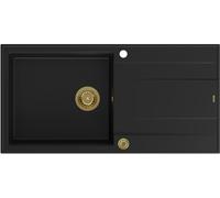 Quadron Evan fregadero graniteq 100x50 cm negro HCQE10050U7_PVDG1_P2O