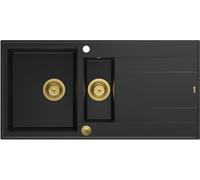 Quadron Evan fregadero graniteq 100x50 cm negro HQE510050U7_PVDG1_P2O