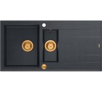 Quadron Evan fregadero graniteq 100x50 cm negro HQE5510050U8_PVDC1_P2O
