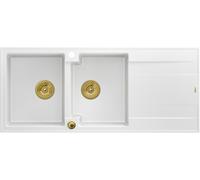Quadron Evan fregadero graniteq 116x50 cm blanco HQE11650U1_PVDG1_P2O