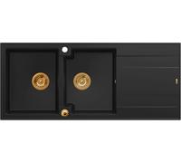 Quadron Evan fregadero graniteq 116x50 cm negro HQE11650U7_PVDC1_P2O