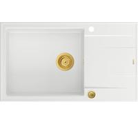 Quadron Evan fregadero graniteq 86x50 cm blanco HCQE58650U1_PVDG1_P2O