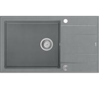 Quadron Evan fregadero graniteq 86x50 cm gris/grafito/ónix HCQE58650U5_BS_P2O