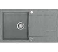 Quadron Evan fregadero graniteq 86x50 cm gris/grafito/ónix HCQE8650U5_BS_P2O