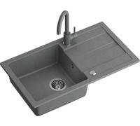 Quadron Go Max fregadero con grifo gris/ TQ7744GMSZ