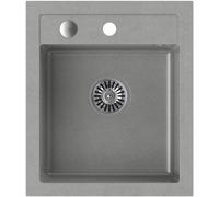 Quadron Johnny fregadero graniteq 50x43 cm gris/grafito/ónix HCQJ4350SZK