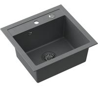 Quadron Johnny fregadero graniteq 50x47 cm gris/grafito/ónix HCQJ5047SZK
