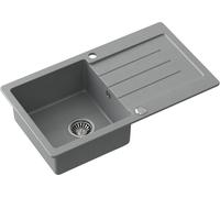 Quadron Johnny fregadero graniteq 77x44 cm gris/grafito/ónix HCQJ7744SZK